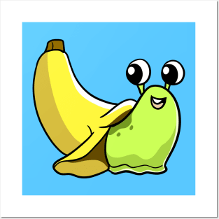 Cartoon banana posters for the wall • posters facial, banana, kids