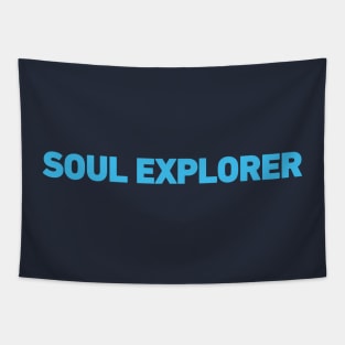 Soul Explorer - Minimalistic Typography Design Tapestry