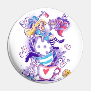 Purple wonderland Pin