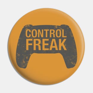 Control Freak Video Game Console Controller - Funny Gamer Pin
