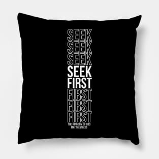 Matthew 6:33 Pillow