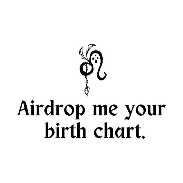 Leo Symbol - Airdrop Me Your Birth Chart by TheCorporateGoth