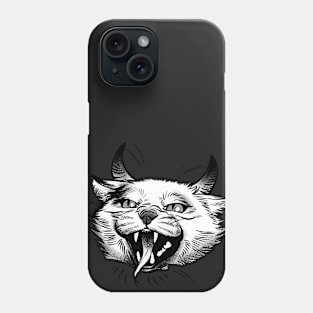 Horned Devil Cat Phone Case