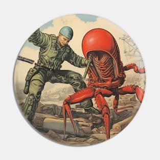 North American Habitable Zone Scorpion Fighter Tourism Pin