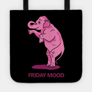 Pink elephant friday mood Tote