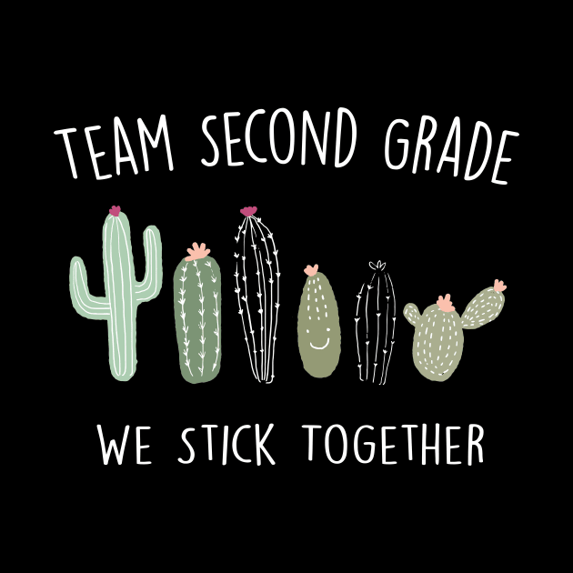 Cactus School Shirt Second Grade by creativegraphics247