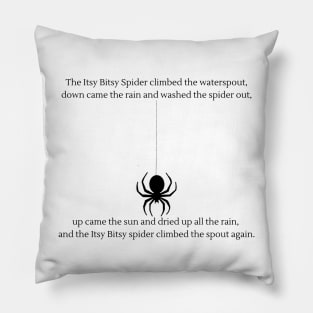 Itsy Bitsy Spider nursery rhyme Pillow