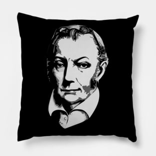 Aaron Burr Black and White Pillow