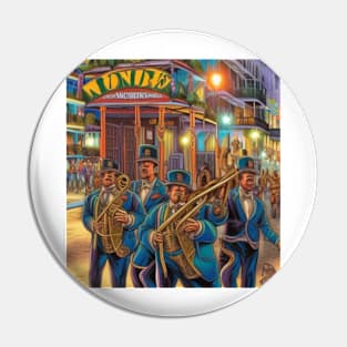 New Orleans Second Line Band Pin