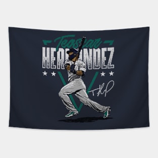 Teoscar Hernandez Seattle Triangle Name Tapestry