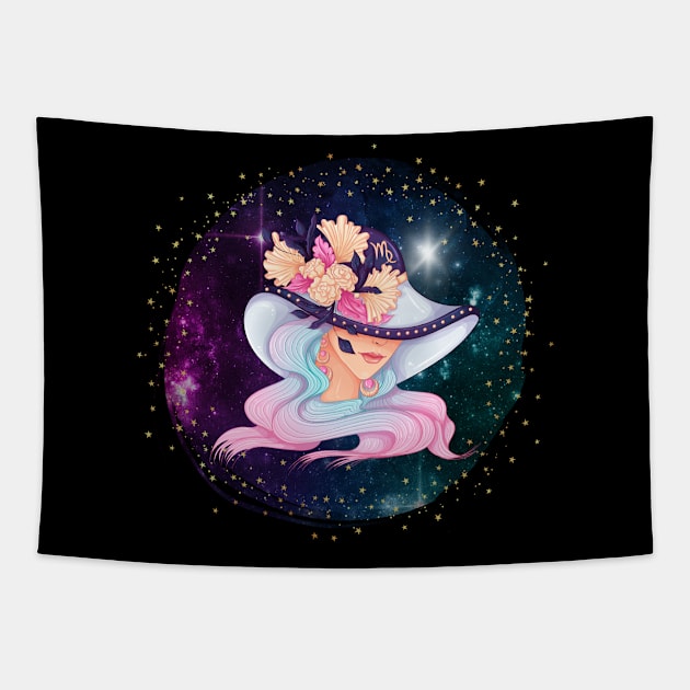 Virgo, Virgo girl, Zodiac Astrology stars horoscope love Tapestry by Tumair