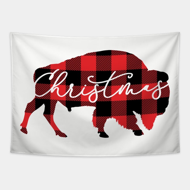 Buffalo Plaid Tee 2 Tapestry by thedesignfarmer