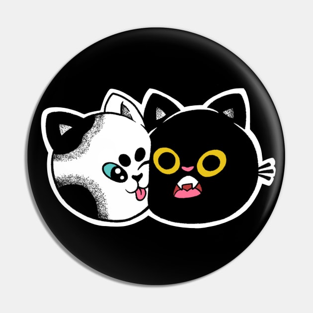 Kitty kiss Pin by Blanche Draw