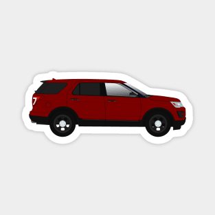 Red Explorer Magnet