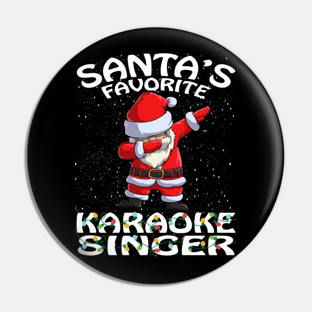 Santas Favorite Karaoke Singer Christmas Pin by intelus