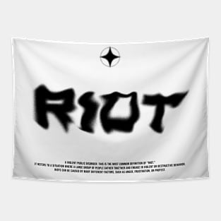 RIOT BLACK Tapestry