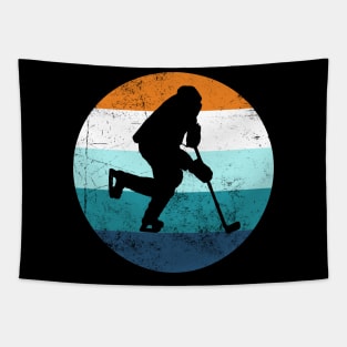 Vintage Ice Hockey Player Tapestry