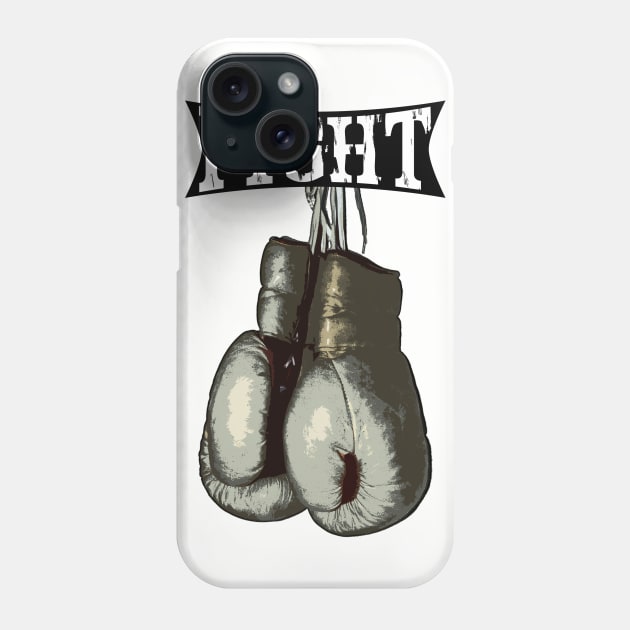 Vintage Boxing Gloves - Fight Phone Case by media319