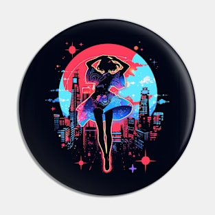 girl dancing night Pin