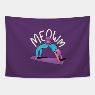 Meow Yoga Tapestry