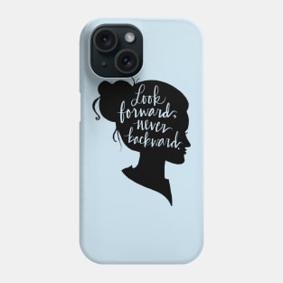 Look Forward, Never Backward: Artsy Girl Silhouette Phone Case