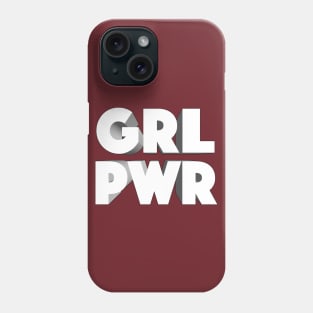 GRL PWR Girl Power Logo Design Phone Case