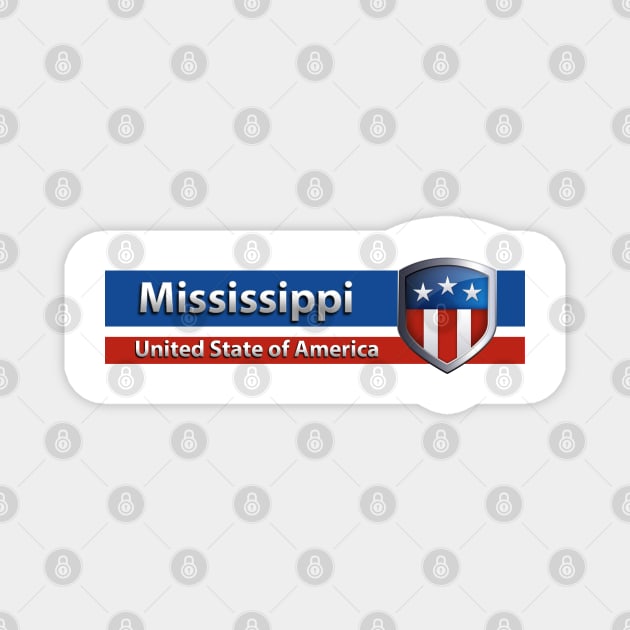 Mississippi - United State of America Magnet by Steady Eyes