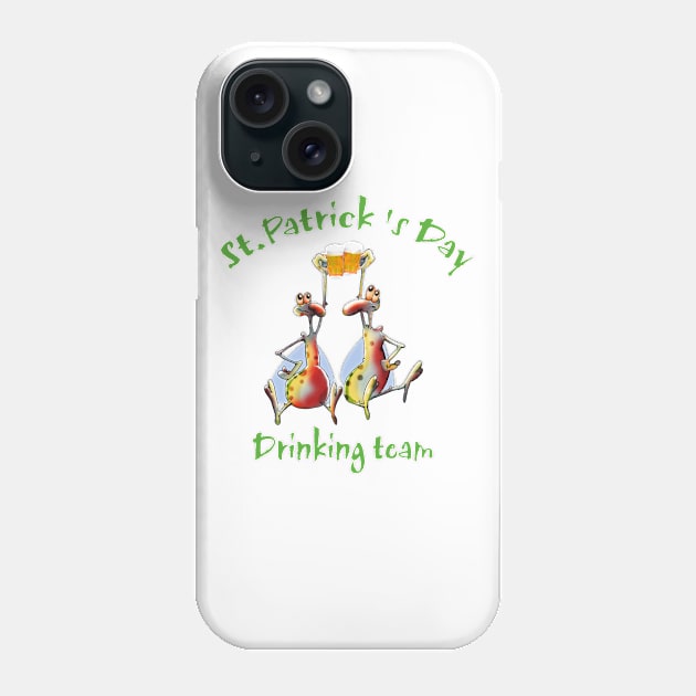 St. Patrick's Day Drinking Team Phone Case by Glukoejik