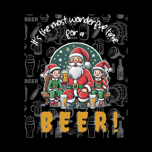 Festive cheer and cold beer by Tee Trendz