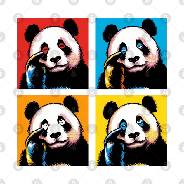 Pop Mocking Panda - Funny Panda Art by PawPopArt