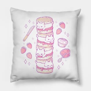 Cute Cat Scones Pillow