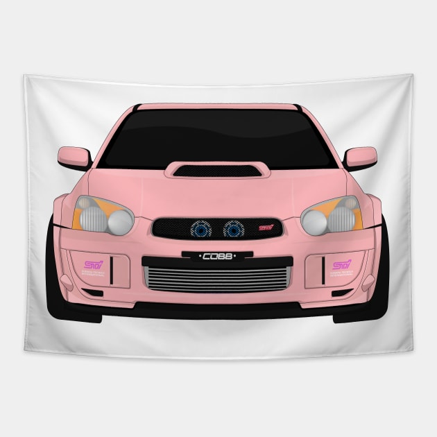 IMPREZA PINK Tapestry by VENZ0LIC