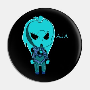 3Below Aja Chibi Pin