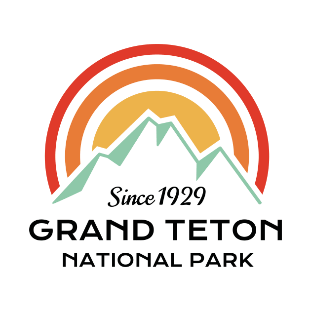 Grand Teton National Park Retro by roamfree