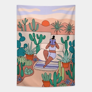 Desert Reader Tapestry