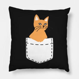 Orange Tabby Cat Pillow