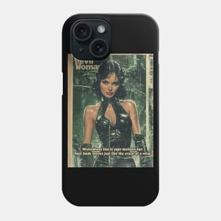 Evil Woman, A vintage comics cover Phone Case