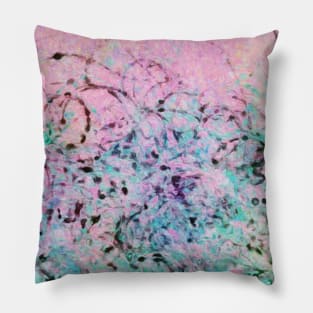 Abstract Painting - Pink & Ink Pillow