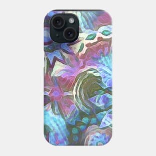 Blue floral pattern Phone Case