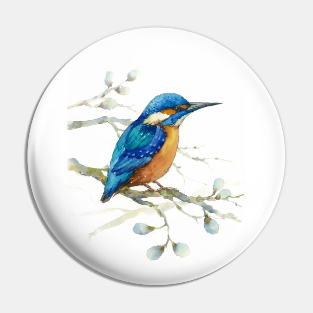 kingfisher Pin by Elena_Vavilina