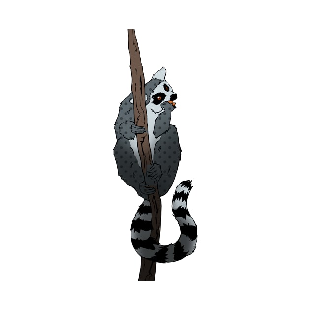 Pop art ring tailed lemur by rsutton