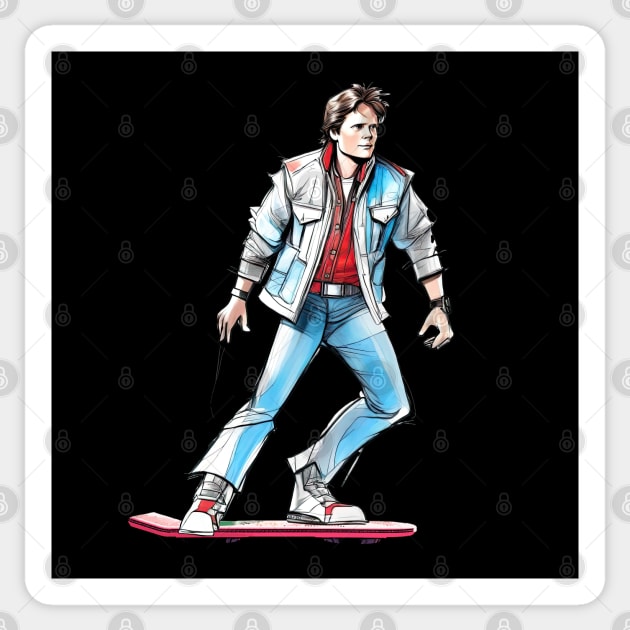 Back to the future Marty McFly - Marty Mcfly - Sticker