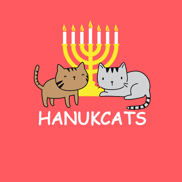 Happy Hanukkah - Hanukcats! Funny Cat lover Hannukah gifts by teemaniac