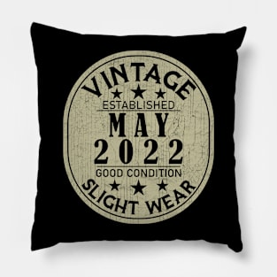 Vintage Established May 2022 - Good Condition Slight Wear Pillow