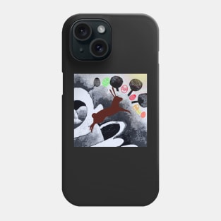 Easter egg rabbit run Phone Case