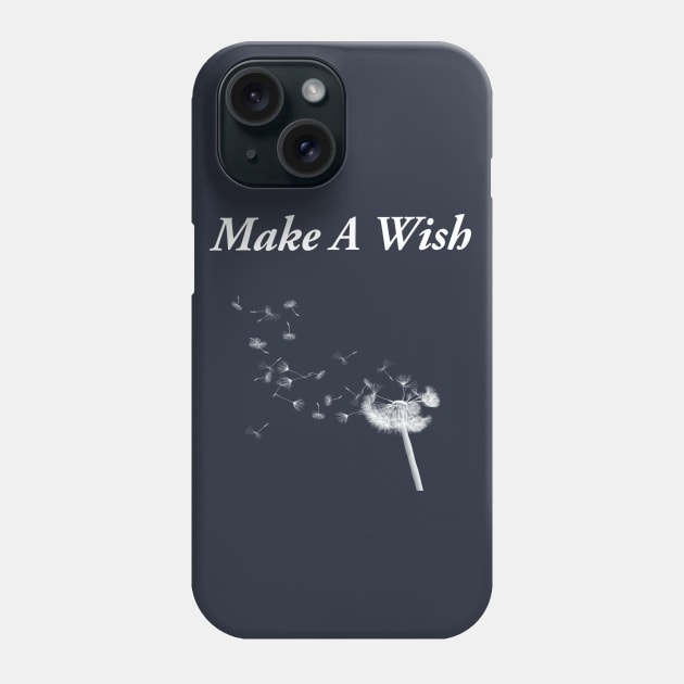 Magical Make a wish Dandelion blowing design Phone Case by starchildsdesigns