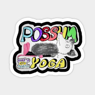 Possum Joga Zen Master Magnet