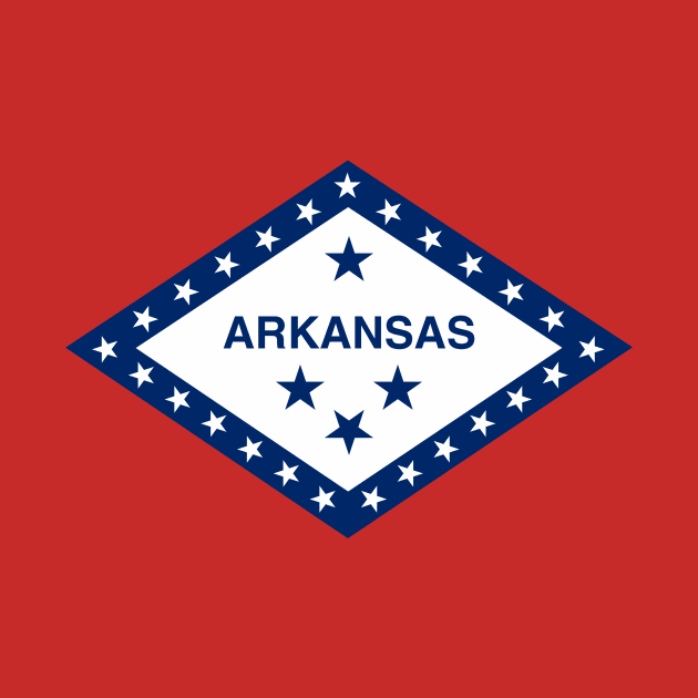 Arkansas State Flag by Yesteeyear