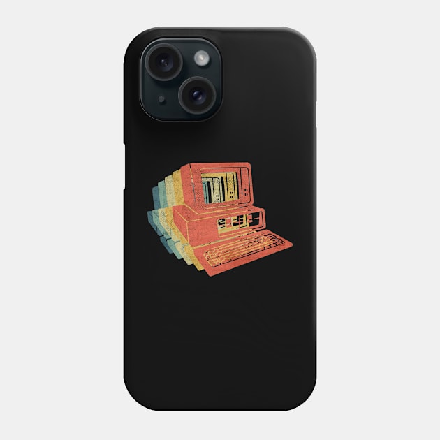 Computer Retro Retro Vintage Color Phone Case by bridgewalker