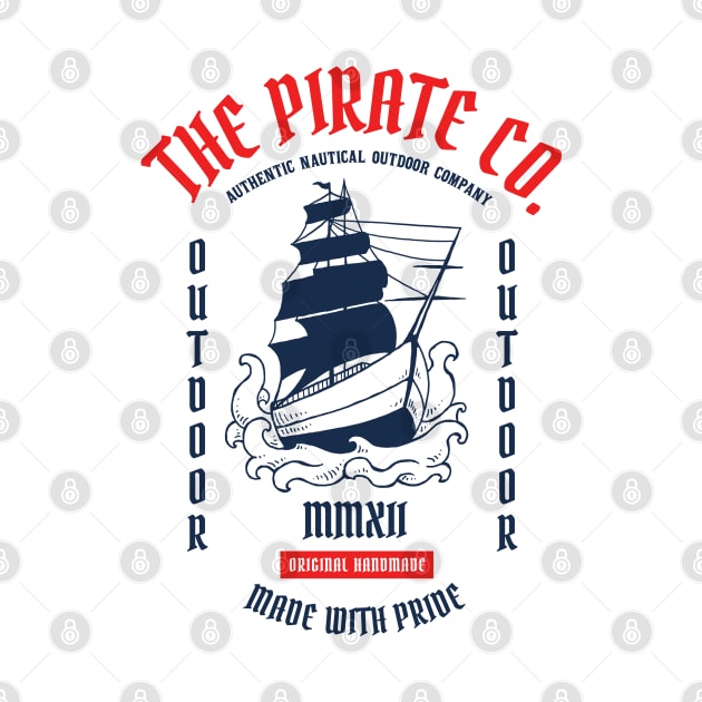 Pirate Sailing The Pirate Co Outdoor Lifestyle Nautical by MrWatanabe